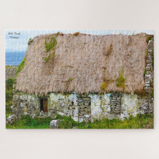 Old Irish Cottage Galway Irlande. Jigsaw Puzzle (Horizontal)