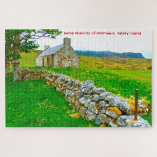 Old Irish Cottage Galway Irlande. Jigsaw Puzzle