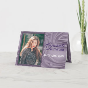 Old Lavender Graduation Photo Party Invitation