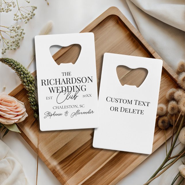 Old Money Social Club Custom Wedding Merch Favor (Créateur téléchargé)