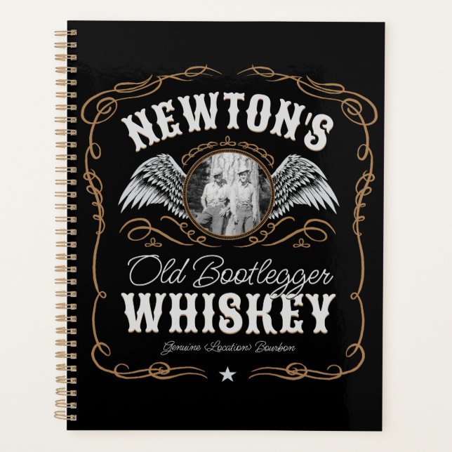 Old Moonshine Whiskey Étiquette AJOUTER PHOTO Nom  (Devant)