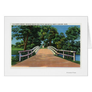 Old North Bridge Vue de Minute Man Statue