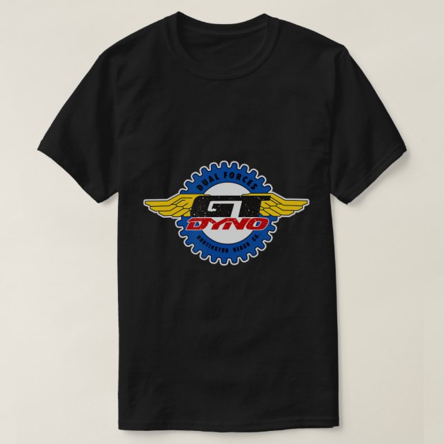 Old School GT BMX White Logo T-Shirt (Design devant)