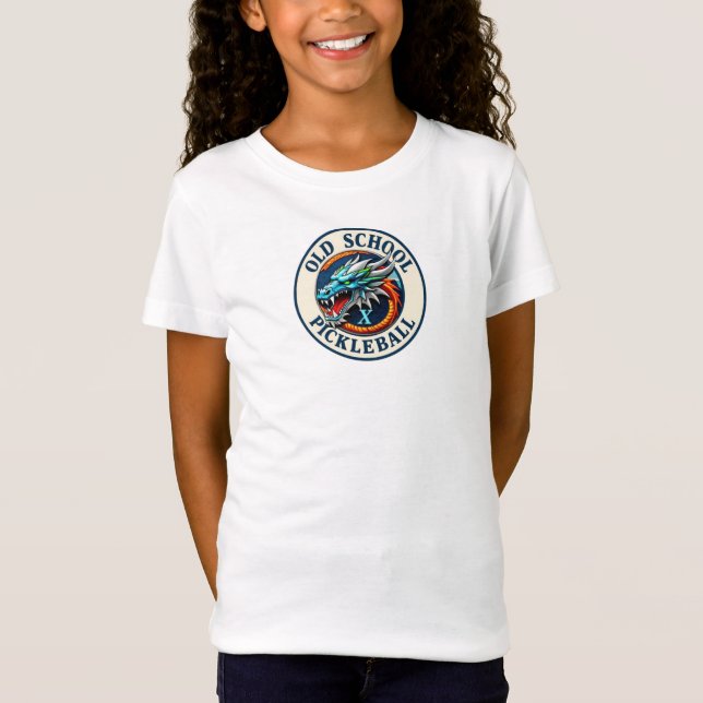 Old School Pickleball Dragon X Tshirts  (Devant)