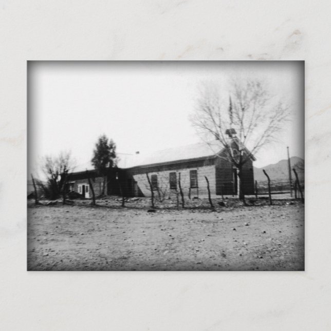 Old Schoolhouse 1885 (photo de 1933) Carte postale (Devant)