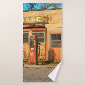 Old service station in rural Utah,  USA. vintage, 