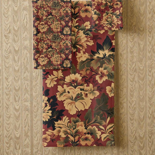 Old Victorian Deep Red Gold and Green Pattern (Créateur téléchargé)