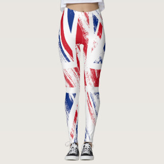 Old Vintage Grunge Royaume-Uni Drapeau Leggings