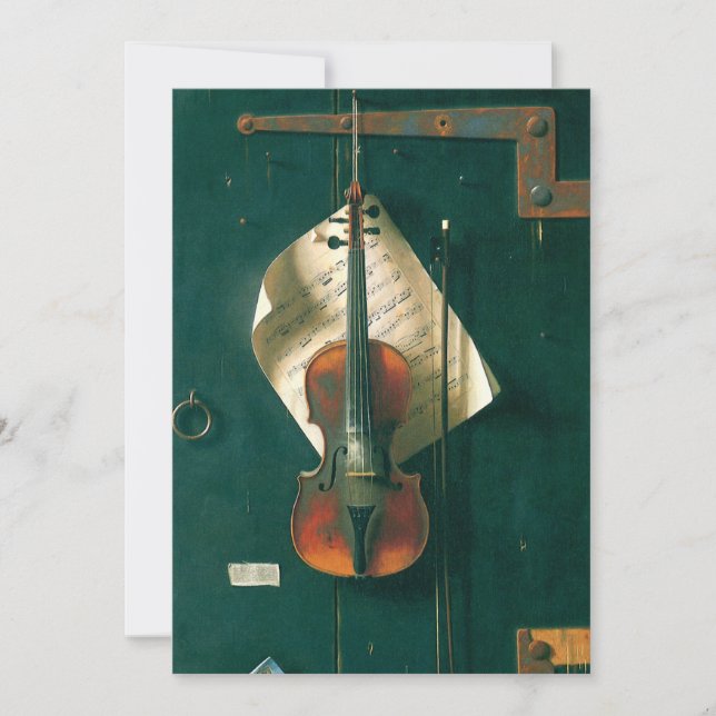 Old Violon Still Life par William Michael Harnett (Devant)