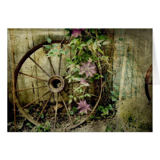 Old wagon wheel (Devant horizontal)