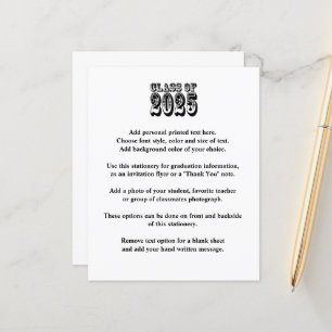 Old West Class of 2025 Graduation Faire-part