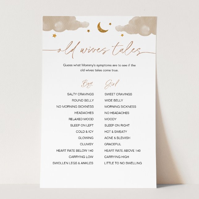 Old Wives Tales Twinkle Star Baby shower jeu (Créateur téléchargé)