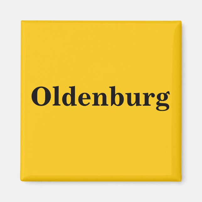 Oldenburg aimant panneau or Gleb (Devant)
