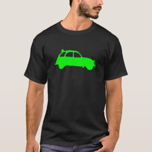 Oldtimer 2cv Canard vert Silhouette T-shirt