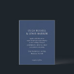 Olga Navy et Cream Faire-part de mariage moderne<br><div class="desc">Invitations de mariage modernes avec un design propre et simple avec des polices audacieuses.</div>