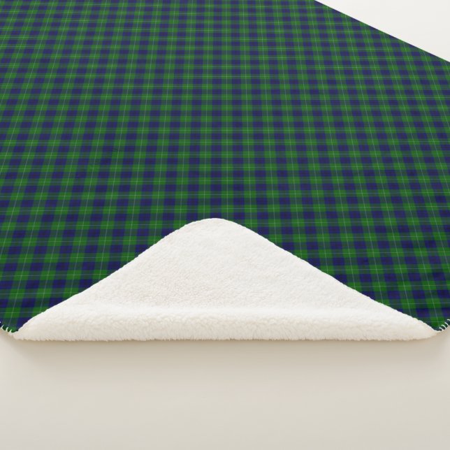 Oliphant tartan bleu vert plaid (3/4)