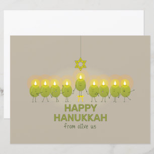 Olive Hanoukka Menorah