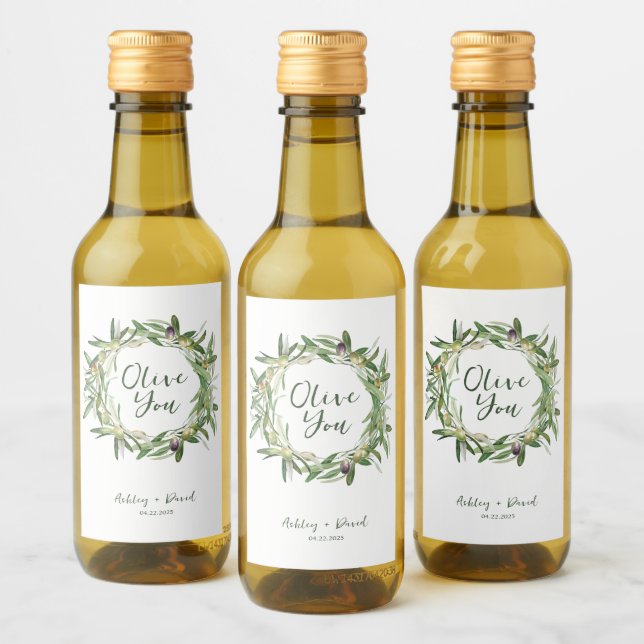 Olive Our Love - Ensemble Étiquette (Bouteilles)