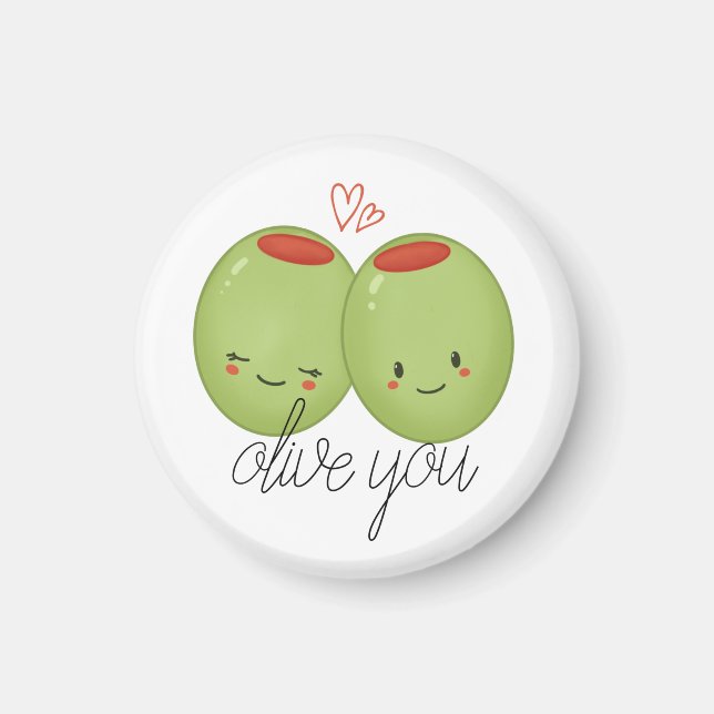 Olive You mignon Magnet (Devant)