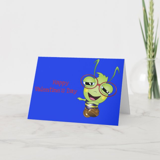 Oliver la carte Aphid Valentine's Day Card (Devant)