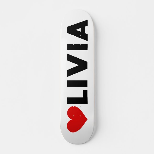 Olivia Love Skateboard (Devant)