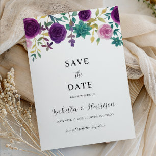 OLIVIA Modèle de faire-part de mariage floral vi