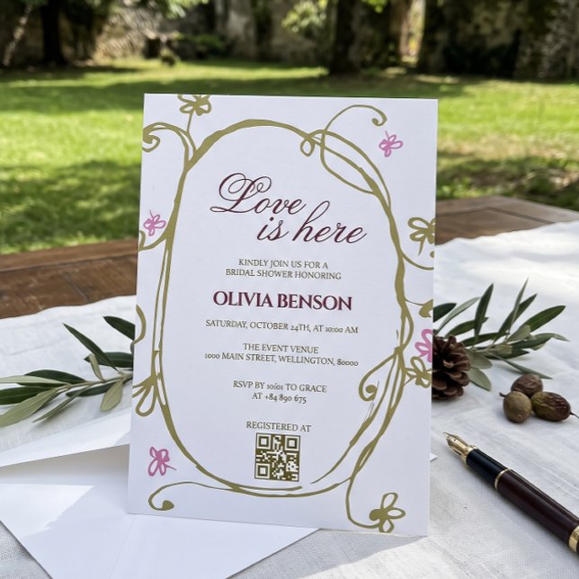 Olivier de printemps Brital Douche | Invitation (Créateur téléchargé)