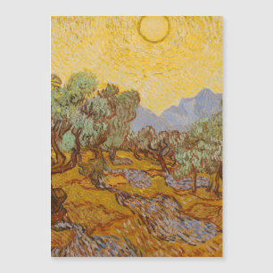 Oliviers de Van Gogh Ciel Soleil Jaune