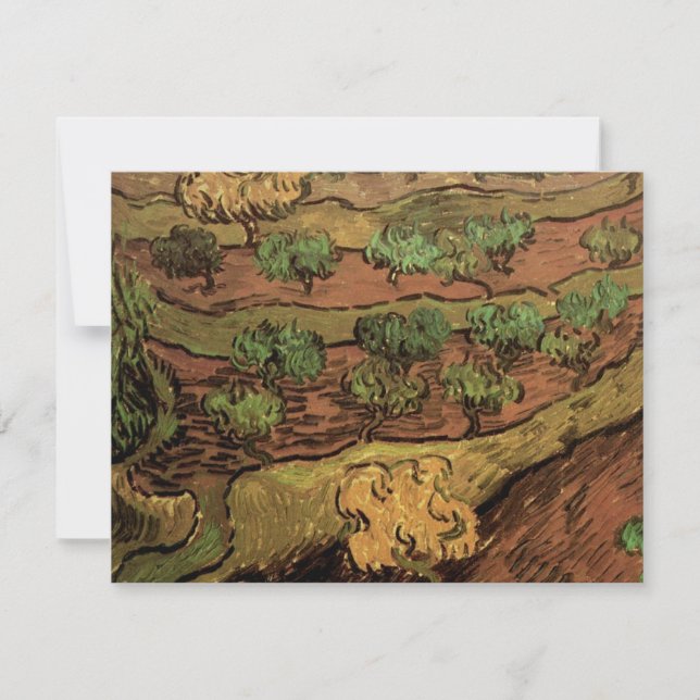 Oliviers de Van Gogh contre la pente d'une colline (Devant)