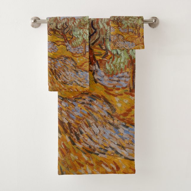 Oliviers de Van Gogh Soleil Jaune Ciel (En situation)