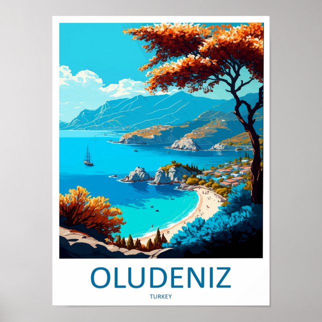 Ölüdeniz Voyage Impression d'art mural Ölüdeniz Mu (Devant)