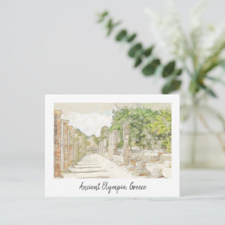 Olympie antique, Grèce Carte postale - Voyage vint