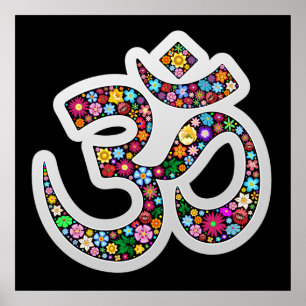 Om Aum Namaste Symbole Yoga posters
