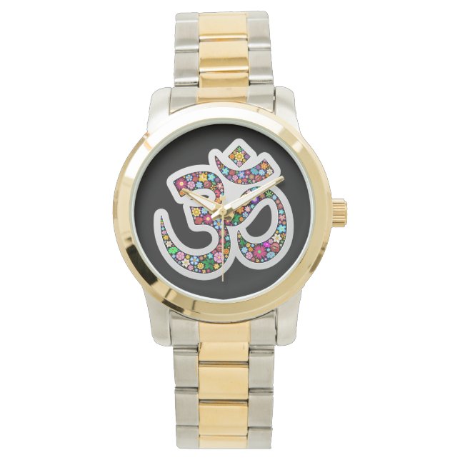 Om Aum Namaste Yoga Symbole montres (devant)