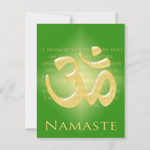 Om en Vert & Or - Namaste
