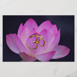 OM et fleur de lotus