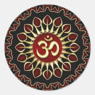 OM Light Courage Énergie Sticker Spirituel Healing