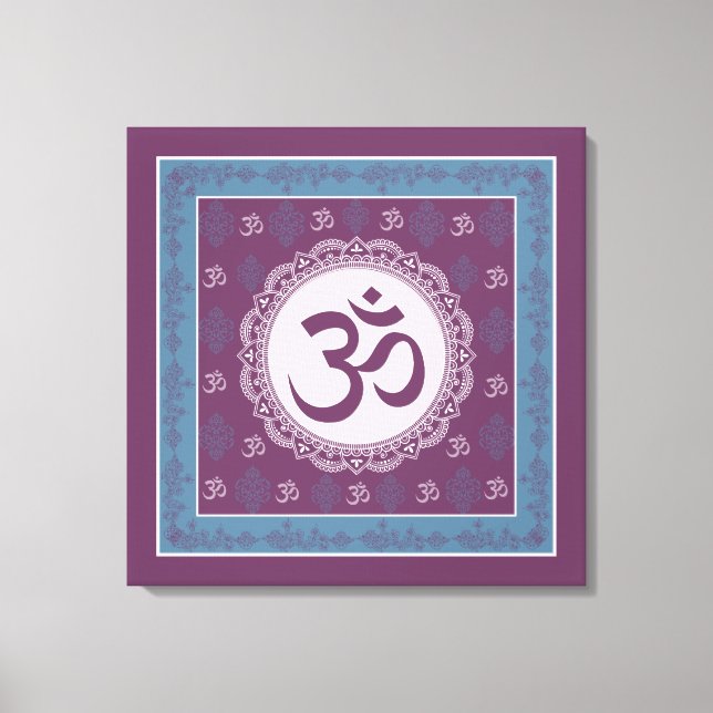 OM Mandala - Toile enveloppée (Recto)