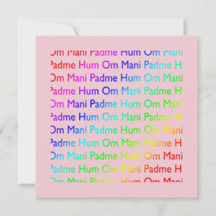 Om Mani Padme Hum Invitation