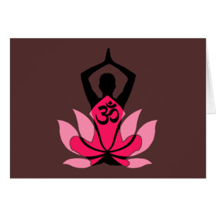 OM Namaste Spirituelle Lotus Fleur Yoga en Ombre