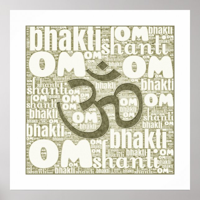 Om Shanti Poster (Devant)
