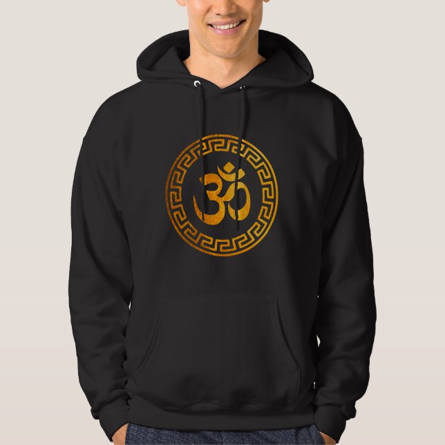Om sweat - shirt à capuche, Sweatshirt avec Om Sym (Devant)