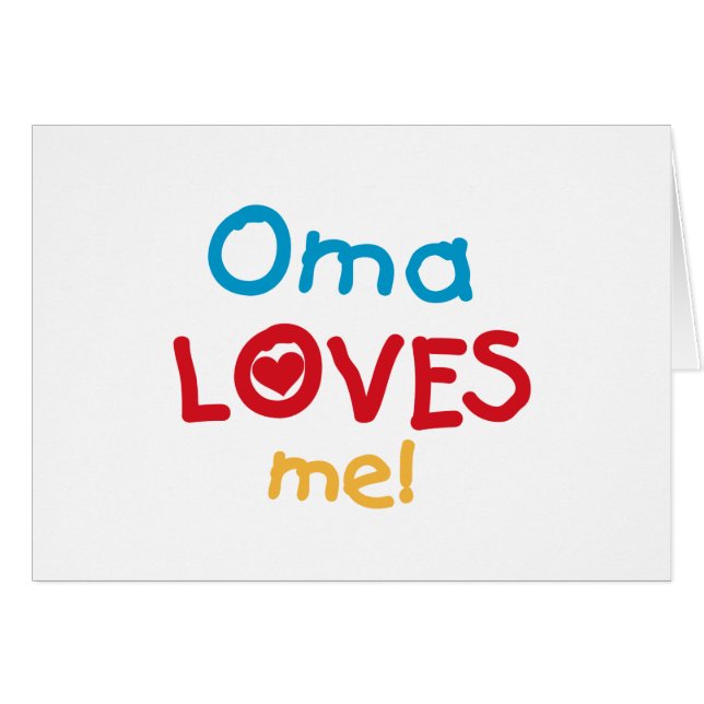 Oma aime mes t-shirts et cadeaux (Devant horizontal)