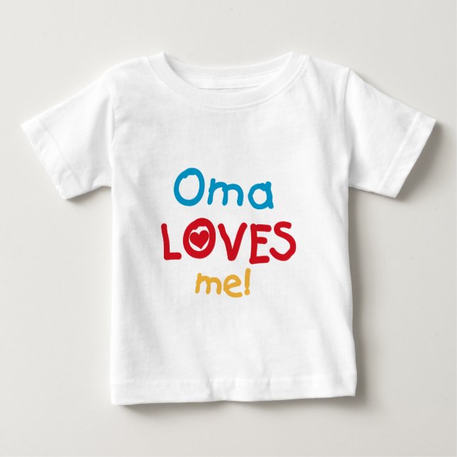 Oma aime mes t-shirts et cadeaux (Devant)