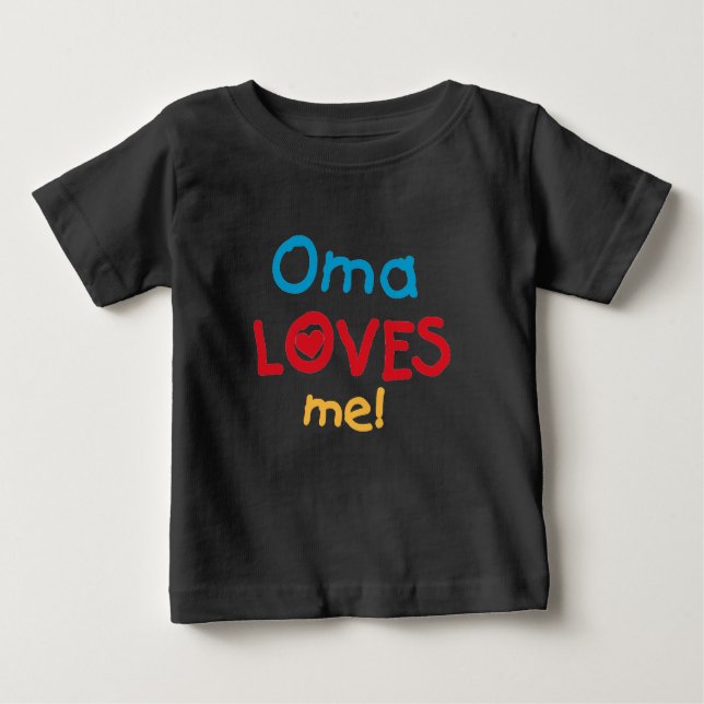 Oma aime mes t-shirts et cadeaux (Devant)