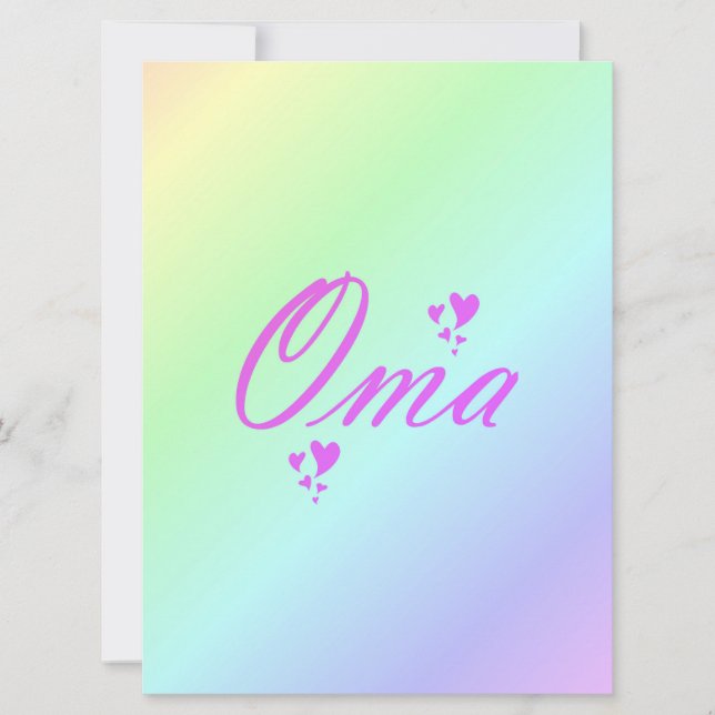 oma, grand-mère (Devant)