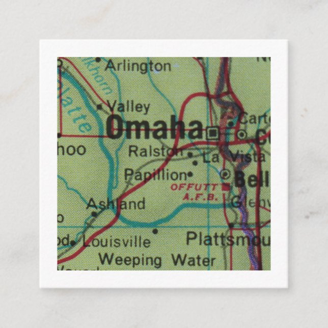 Omaha Nous avons déplacé une nouvelle carte d'adre (Devant)