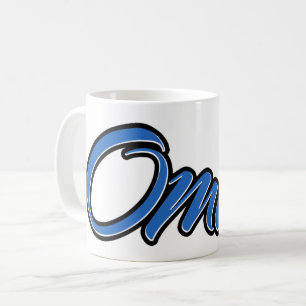 Omar Prénom Blue Tasse