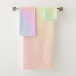 Ombre Arc-en-ciel Pastel émaillé de boue esthétiqu