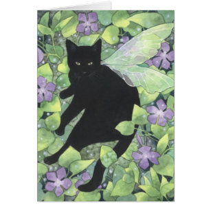 Ombre de bigorneau - carte féerique d'art de chat